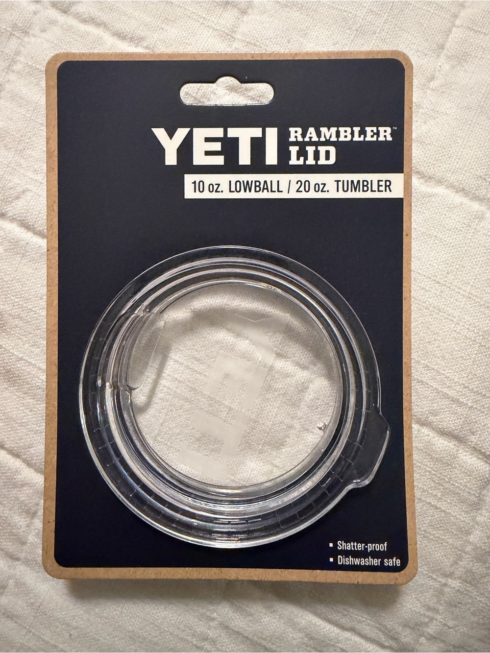 Yeti Clear Rambler Lid Replacement for 10 oz Lowball & 20 oz Tumbler